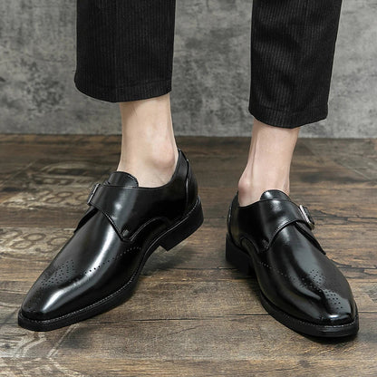 Leder Anzugschuhe Herren Hochwertig Schwarz