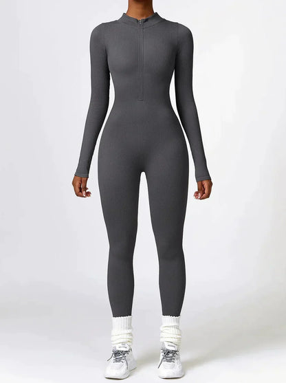 Aktiver Jumpsuit Stretch Damen Sportanzug