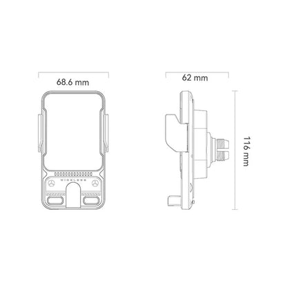 Wireless Auto-Ladestation Kfz-Telefonhalter Mit Klemme