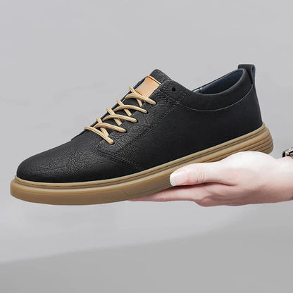 Herren Leder Sneaker Echtleder Sportschuhe