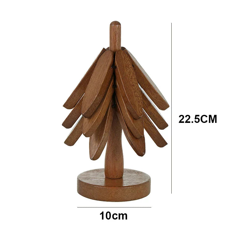 Holz Untersetzer Set Hitzebeständig für Tische