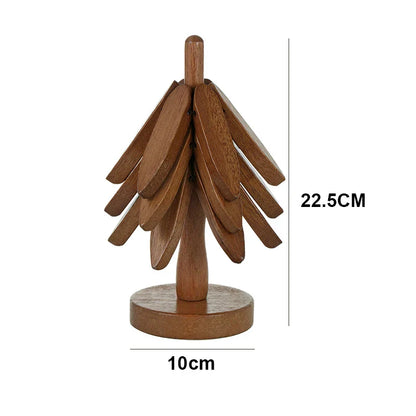 Holz Untersetzer Set Hitzebeständig für Tische