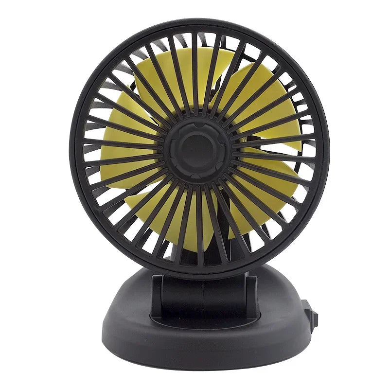 Auto Ventilator 12V/24V/5V, Drehbar, Kompakt, USB