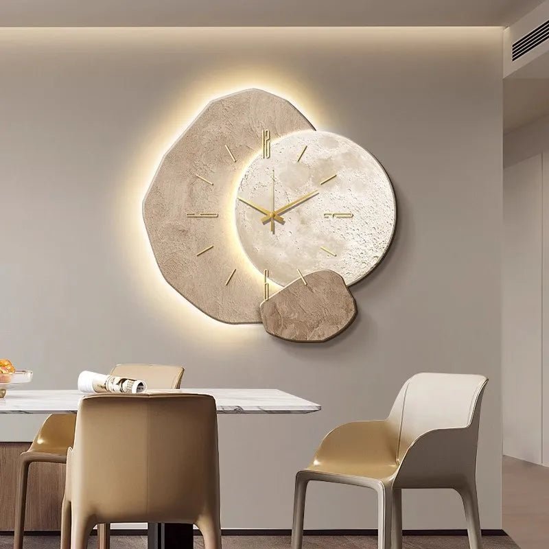 Skandinavische Wanduhr Modern Minimalistisch Weiss