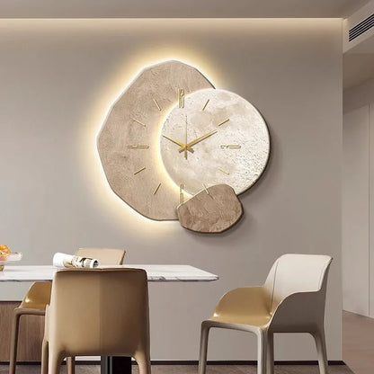 Skandinavische Wanduhr Modern Minimalistisch Weiss