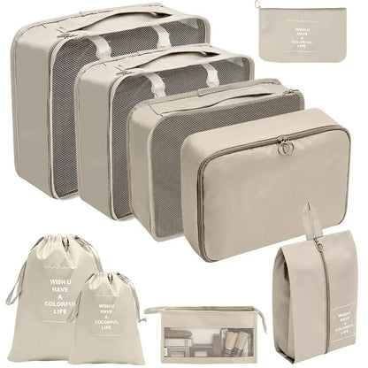 Reise-Organizer Set 7-10-teilig Faltbar Koffer-Boxen