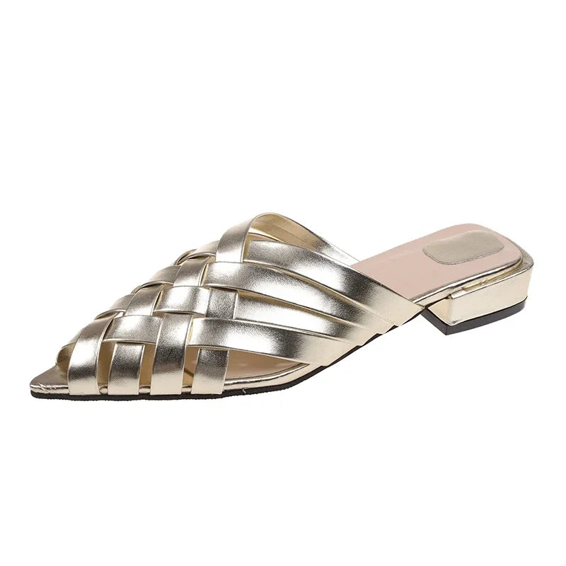 Elegante Mules Schuhe Damen Glamour