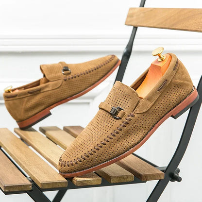 Elegante Leder Schuhe Herren Schwarz Lederschuhe