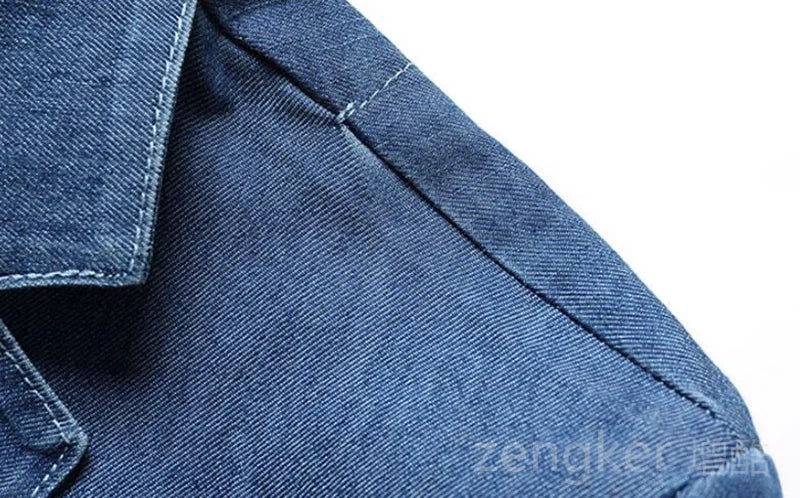 Herren Blazer Denim Modern Slim Fit