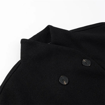 Oversized Damenjacke Doppelreihige Modern