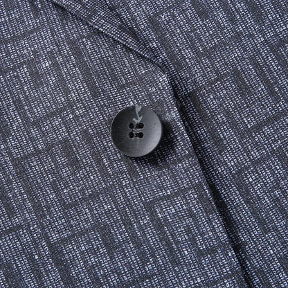 Herren Blazer Modern Geometrisches Muster Schmal