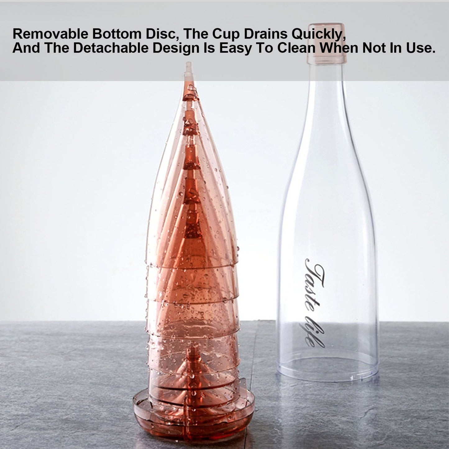 Trinkgläser Set mit Flasche Abnehmbar Kreativ Design
