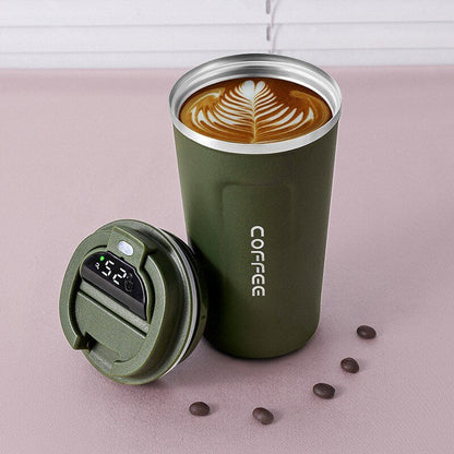 Smart Kaffeemug LED Thermos Becher Temperaturanzeige