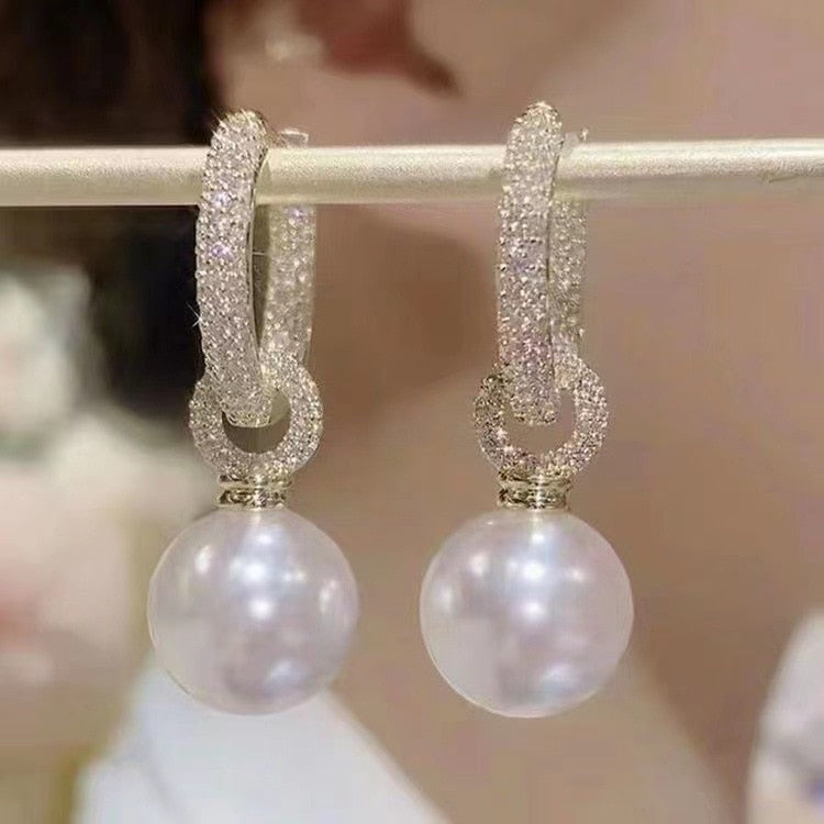 Elegante Ohrringe Sphere Love Glitzernd Damen