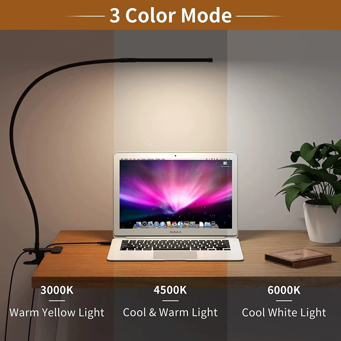 LED Arbeitsplatzlampe Dimmbar Flexibel Modern