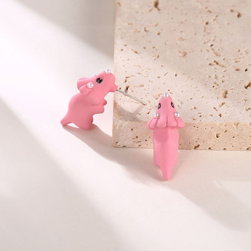 Tierohrringe Cartoon Kreative Tierbiss Schmuck