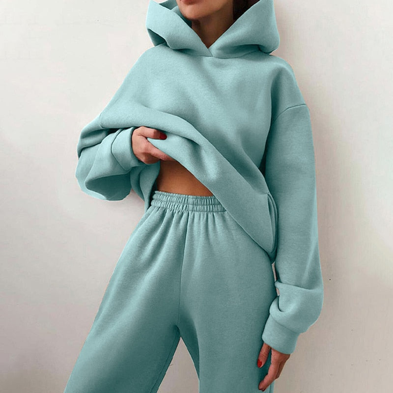 Sportliches Jogging Set Damen Baumwolle