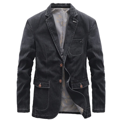 Demin Blazer Slim Fit Modern Männer - BerlinGlamour