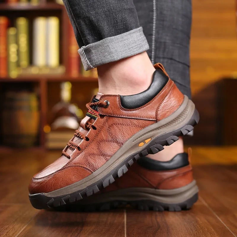 Leder Winterstiefel Warm Schnitt Heidi Stil - BerlinGlamour