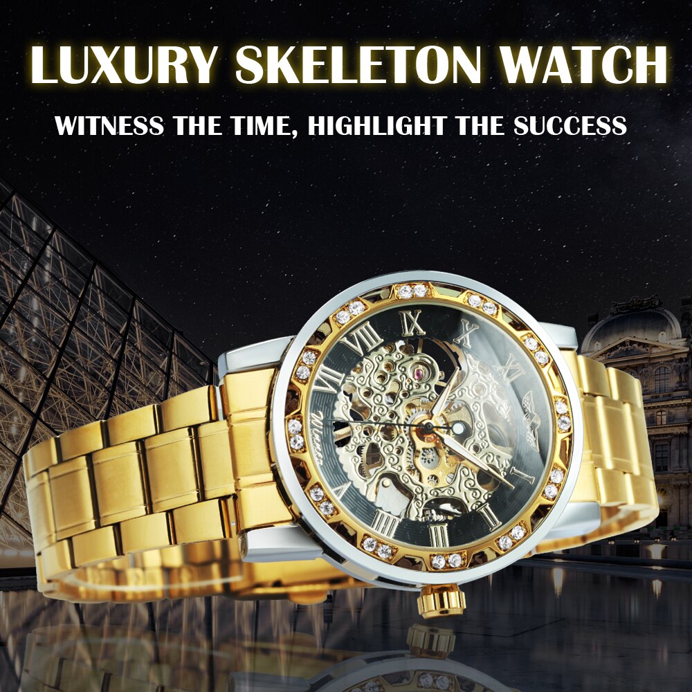 Titan Skelettuhr Mechanisch Leuchtend Elegant