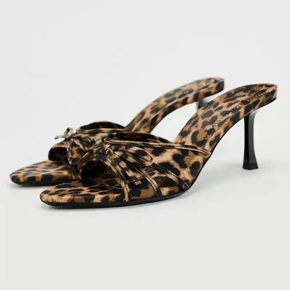Panther Stilettos Mittelhohe Absätze Schuhe