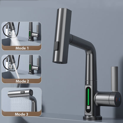 Edler Wasserhahn mit Temperaturanzeige Modern