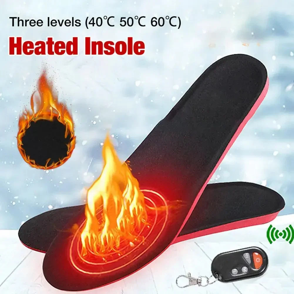 Elektrische Fußwärmer Beheizbare Einlegesohlen Wiederaufladbar Warm