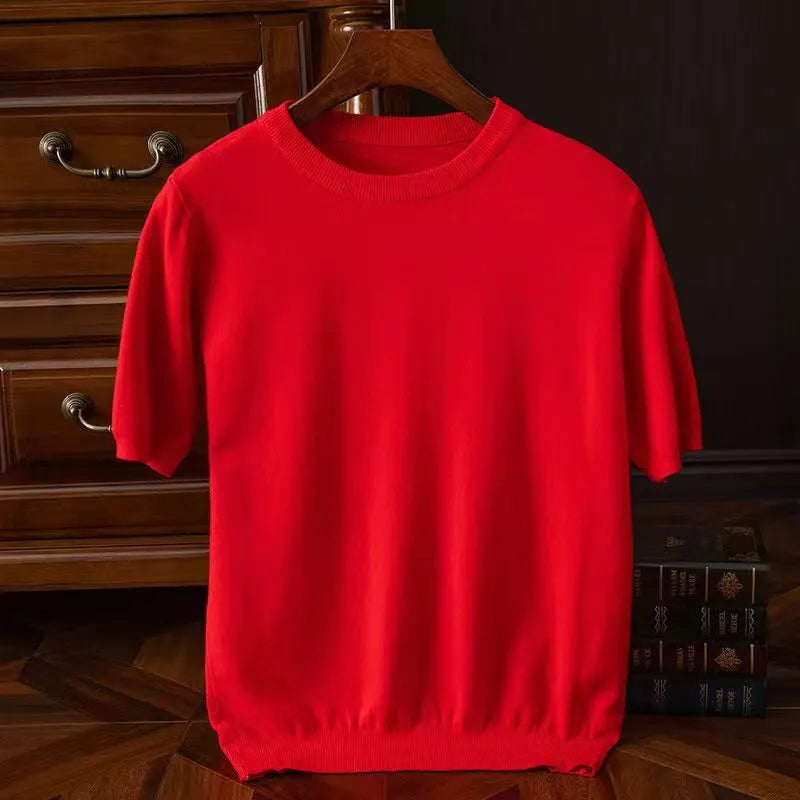 Elegantes Herren T-Shirt Kurzarm Modern