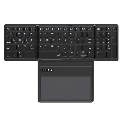 Kleine Drahtlose Tastatur mit Touchpad Faltbar - BerlinGlamour