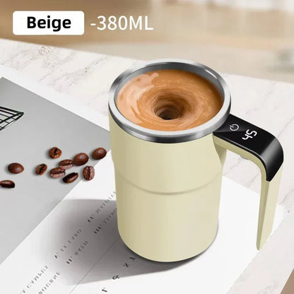 Intelligente Kaffeetasse mit Temperaturanzeige Selbstumrührend