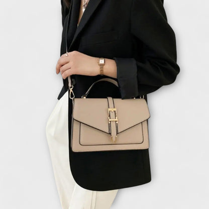 Damen Schultertasche Elegante Leder Struktur