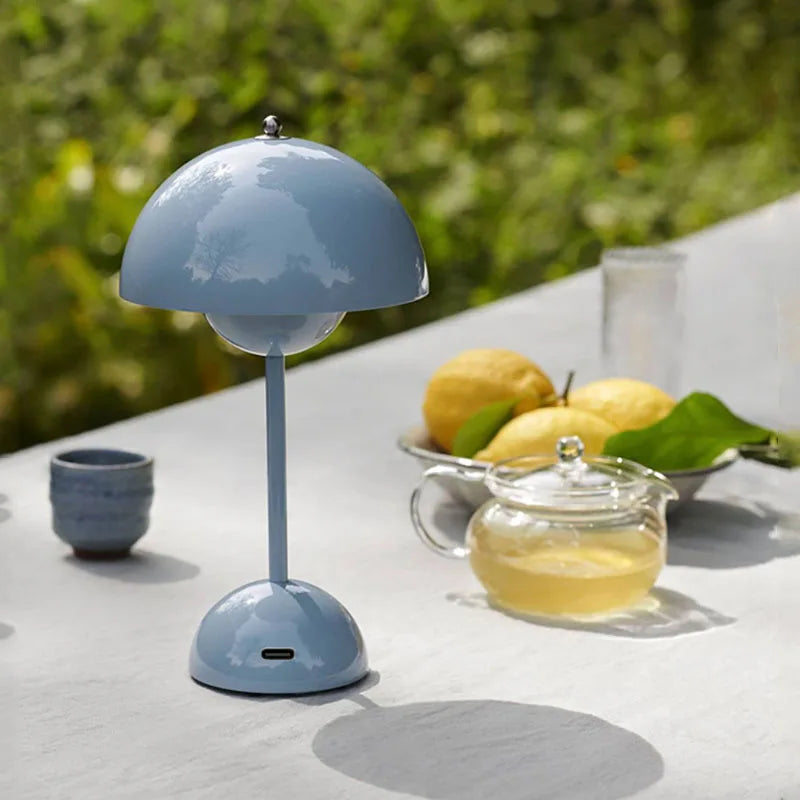 Italienische Tischlampe LED Verstellbar Wiederaufladbar