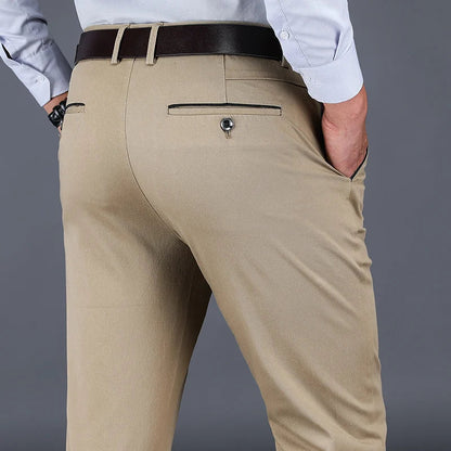 Schlanke Herren Anzughosen Slim Fit Premium Qualität