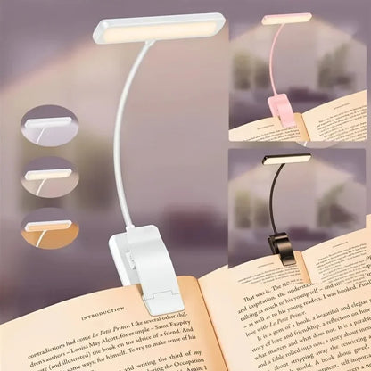 LED Leselampe Dimmbar USB Wiederaufladbar Flexiarm