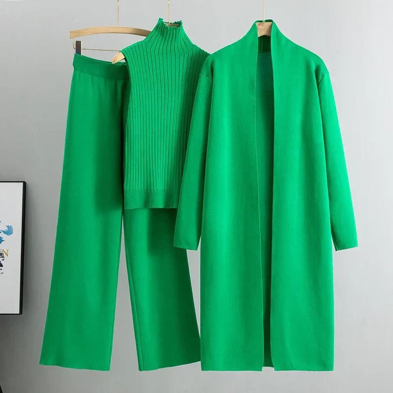 Damen Hosen-Set 3-teilig Lockere Passform