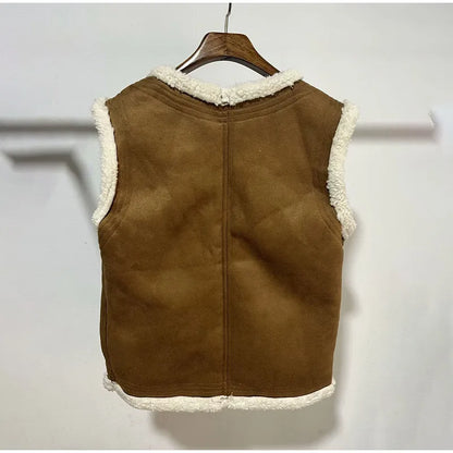 Leder Winterweste Elegant & Zeitlos - BerlinGlamour