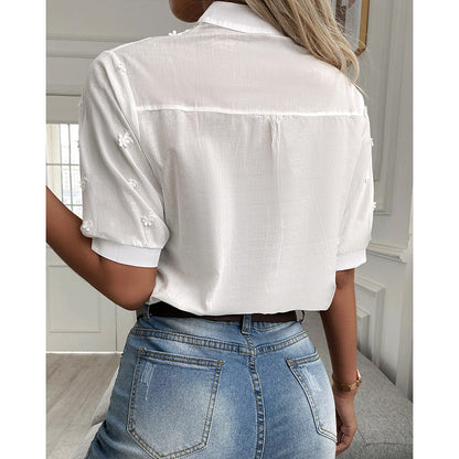 Elegante Damenbluse Baumwolle Modern