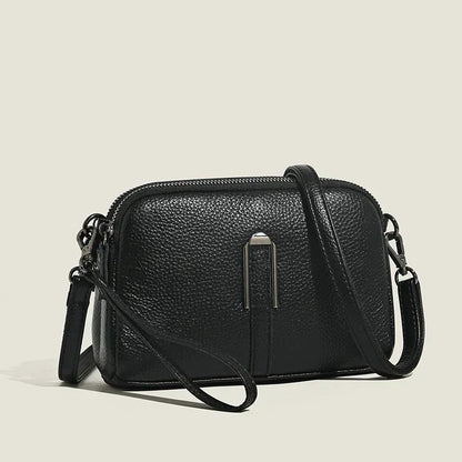 Damen Crossbody Tasche Elegante Leder Schultertasche