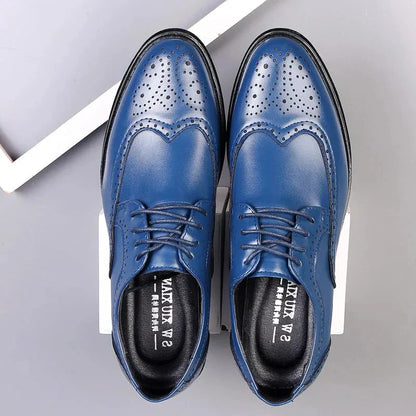 Herren Anzug Schuhe Bequem Oxford Schuhe Schwarz