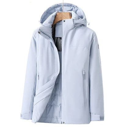 Wasserdichte Winterjacke Damen Fleece Isoliert Warm