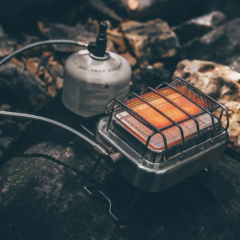 Tragbarer Gas Campingkocher Portable Grill Funktion