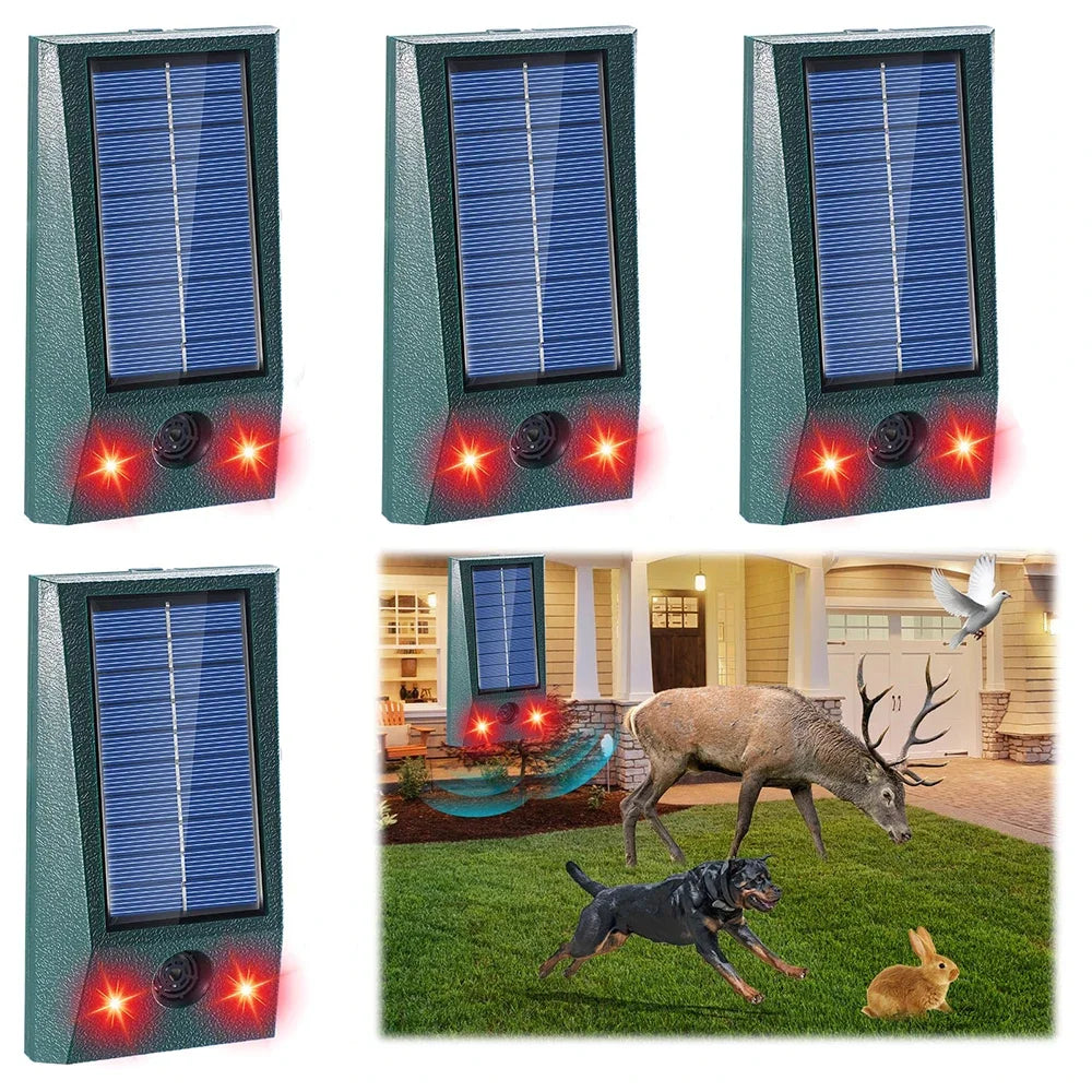 Solarguardix Vogelvertreiber Ultraschall Solar LED Bewegungsmelder - BerlinGlamour
