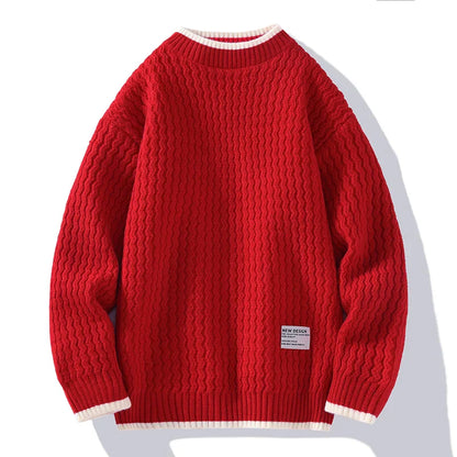 Strickpullover Herren Strukturiert Modern