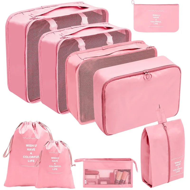 Reise-Organizer Set 7-10-teilig Faltbar Koffer-Boxen