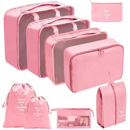 Reise-Organizer Set 7-10-teilig Faltbar Koffer-Boxen