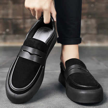 Herren Slipper Wildleder Bequem Modern