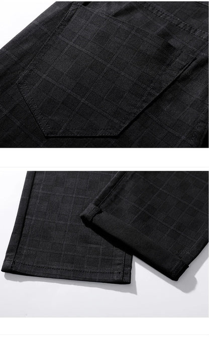 Herrenhosen Slim Fit kariert Modern & Stylisch