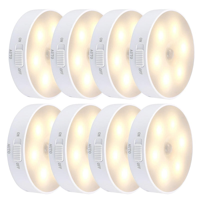 LED Nachtlampe Mini Bewegungsmelder Klebbar