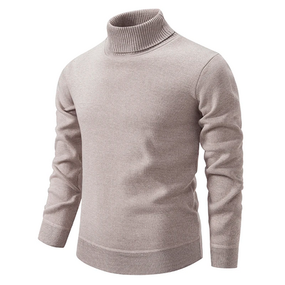 Herren Rollkragenpullover Baumwolle Bequem Modern
