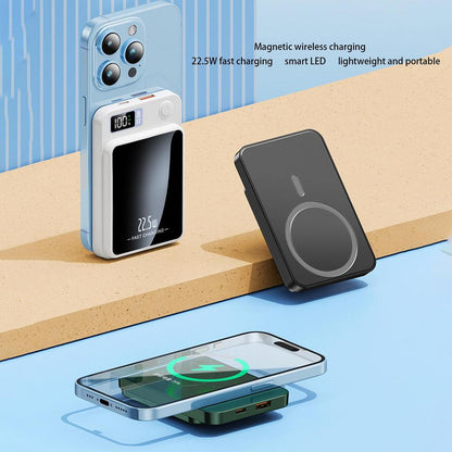 Drahtloser Power Bank Doppelter Energie Magnetisch